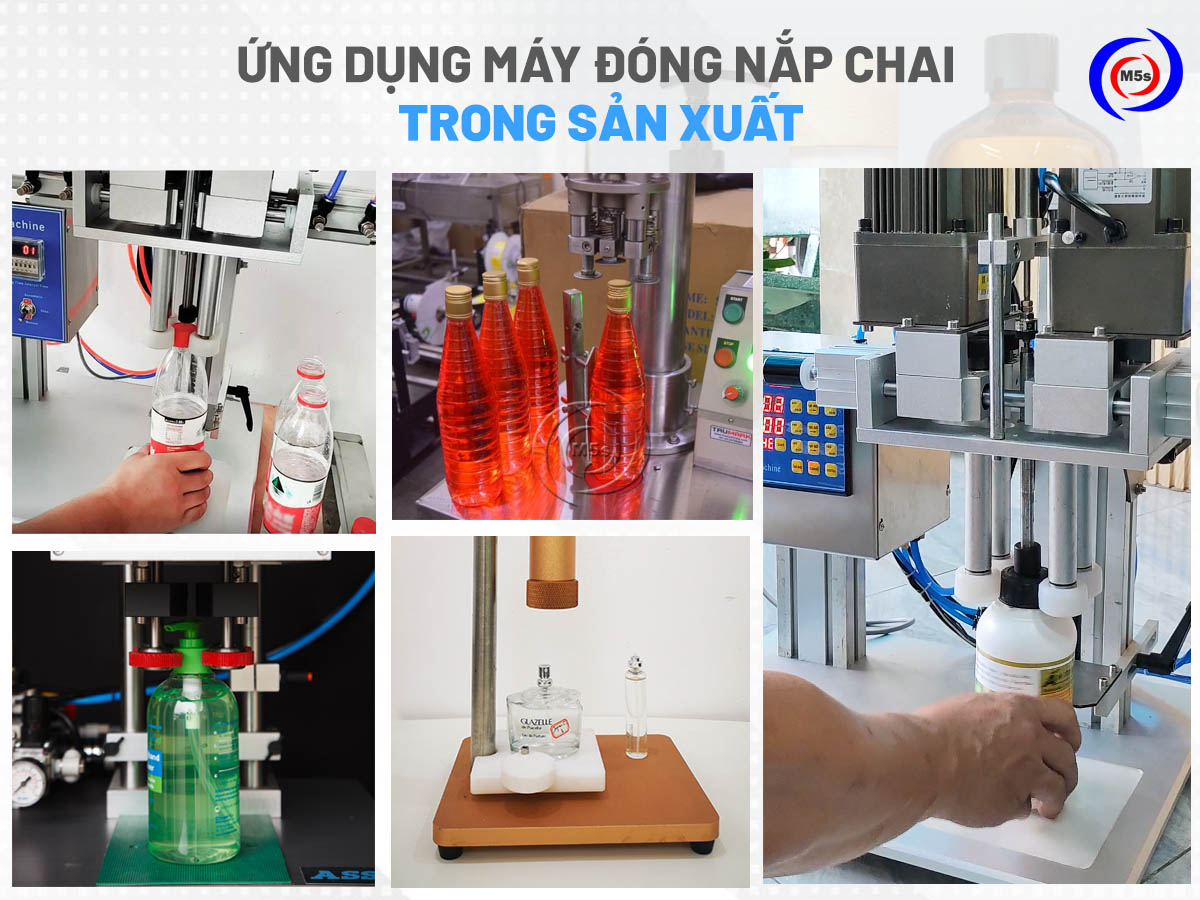 ứng dụng của máy đóng nắp chai trong sản xuất ứng dụng của máy đóng nắp chai trong sản xuất