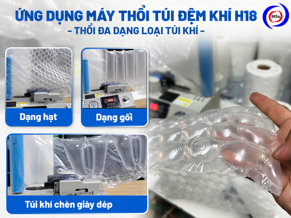 ứng dụng của máy thổi túi khí chèn hàng H18 ứng dụng của máy thổi túi khí chèn hàng H18