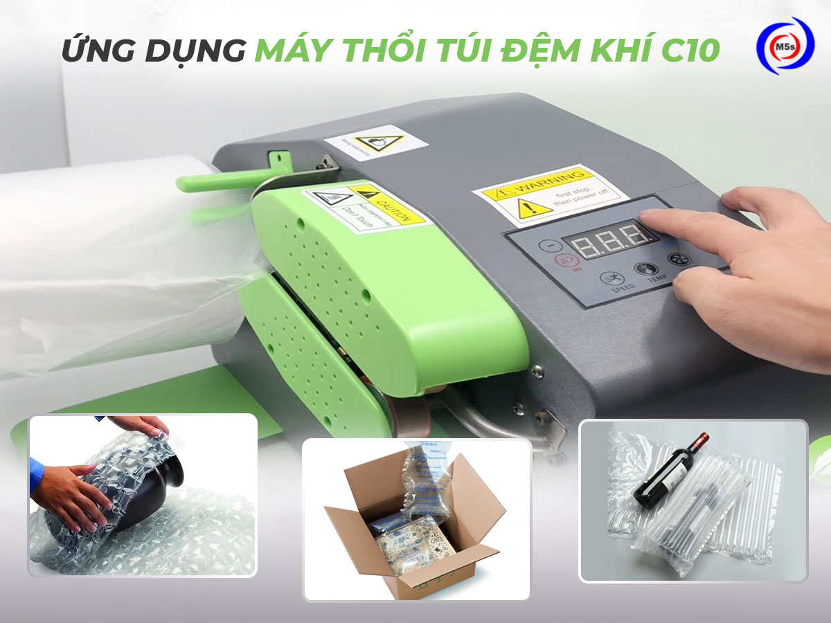 Ứng dụng của máy thổi túi đệm khí C10 Ứng dụng của máy thổi túi đệm khí C10