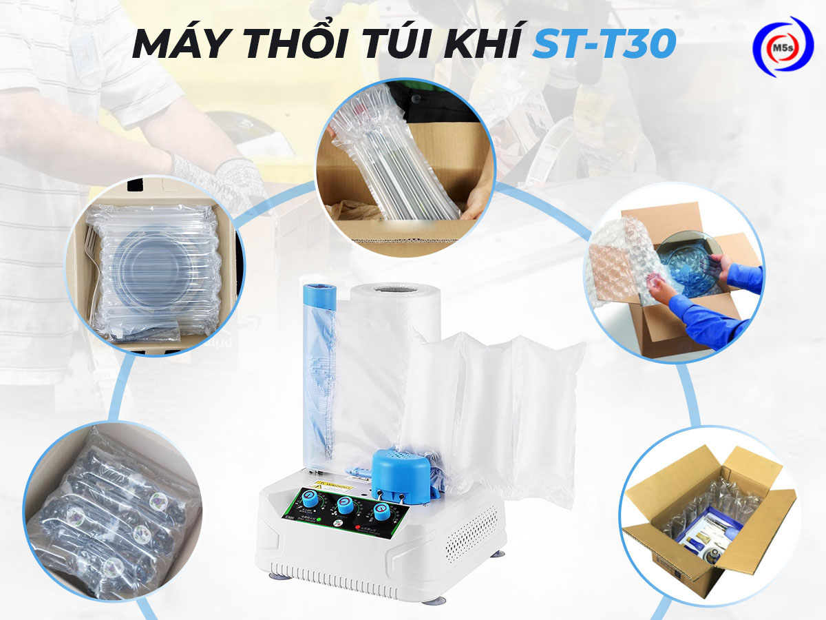 Ứng dụng của máy thổi túi khí chèn hàng ST-T30 Ứng dụng của máy thổi túi khí chèn hàng ST-T30
