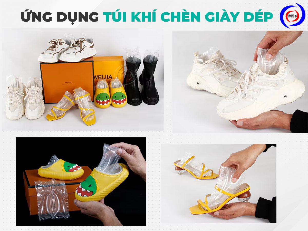 Ứng dụng của túi khí chèn giày dép Ứng dụng của túi khí chèn giày dép