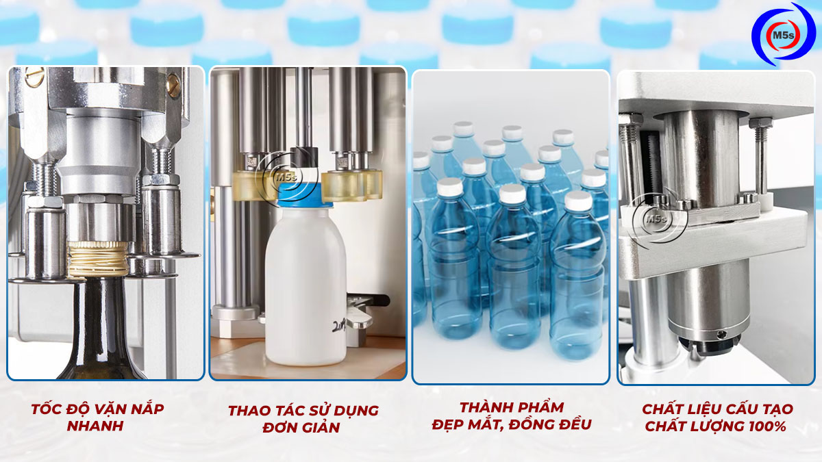 ưu điểm máy đóng nắp chai ưu điểm máy đóng nắp chai