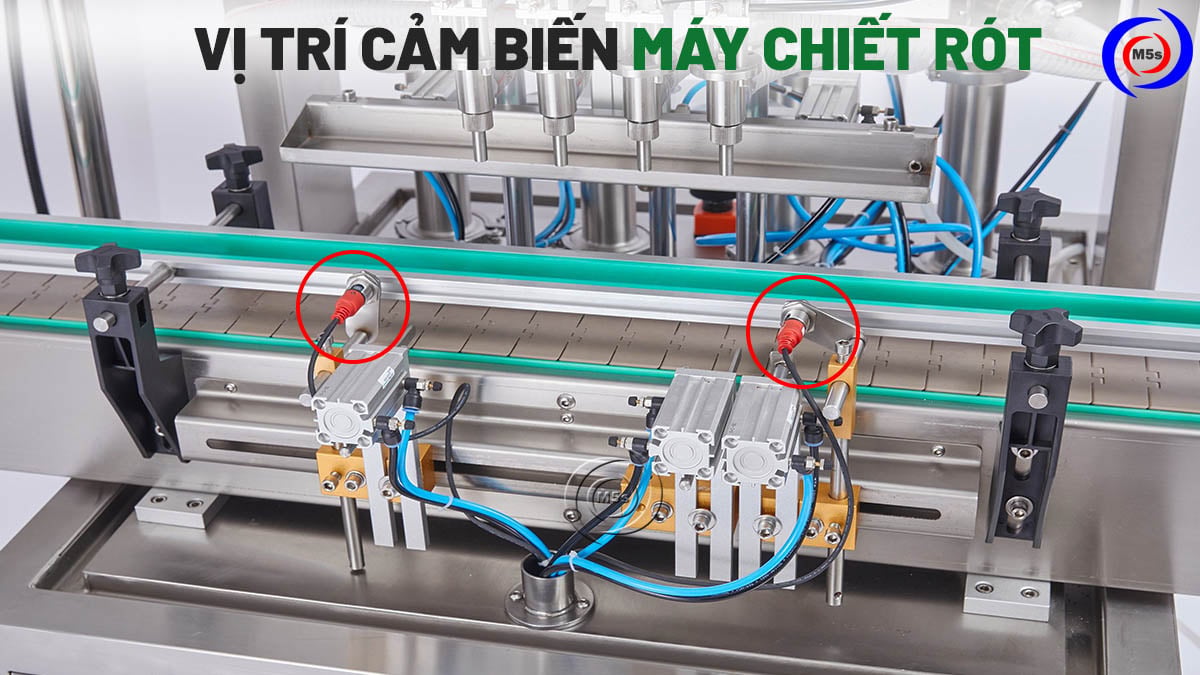 vị trí cảm biến trên máy chiết rót vị trí cảm biến trên máy chiết rót