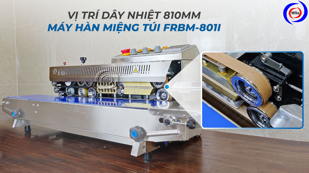 Vị trí dây nhiệt trên máy hàn túi in date liên tục FRBM-810I Vị trí dây nhiệt trên máy hàn túi in date liên tục FRBM-810I