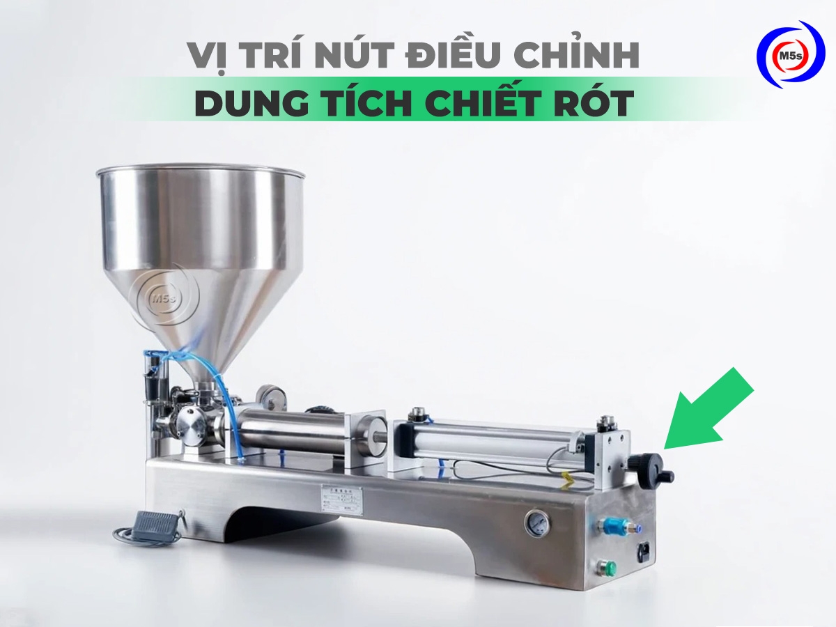 vị trí nút điều chỉnh dung tích chiết rót vị trí nút điều chỉnh dung tích chiết rót