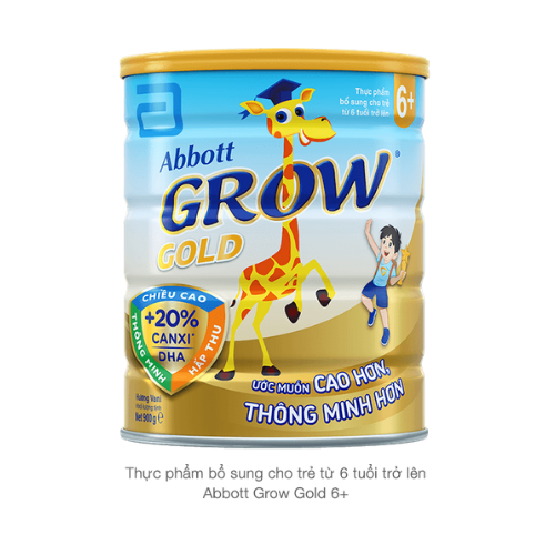 Sữa Abbott Grow Gold 6+ (từ 6 tuổi trở lên) 900G ( https://huongxuashop.com › sua-abbott ) 