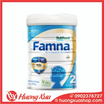 Sữa Famna Số 2 850g (6-12 tháng tuổi)