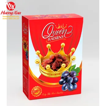 Nho khô đen Queen Raisins hộp 100g (3)