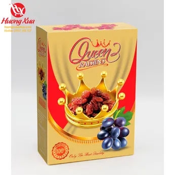 Nho khô đen Queen Raisins hộp 100g (1)
