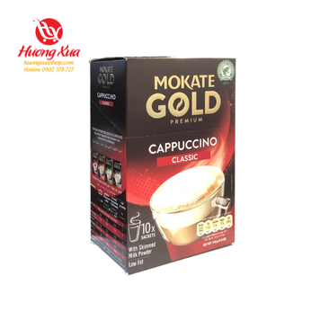Cà phê Mokate Gold Latte Cappuccino Classic 140G