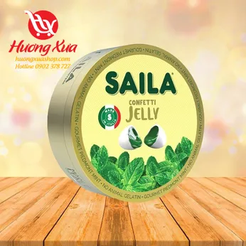 Hộp Kẹo Ngậm Nhân Thạch Vị Bạc Hà Saila 75G Vàng
