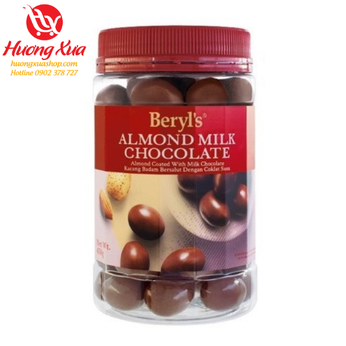 Chocolate Beryl's Chocola Lon Nhựa Hạnh Nhân Mix 450g