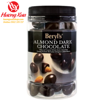 Chocolate Beryl's Chocola Lon Nhựa Hạnh Nhân Đắng 450g