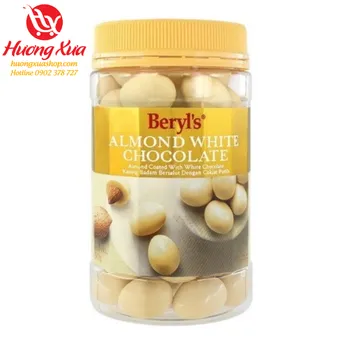 Chocolate Beryl's Chocola Lon Nhựa Hạnh Nhân Trắng 450g