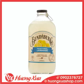 Nước trái cây Bundaberg Traditional Lemonade 8% Úc – 12 chai 375ml