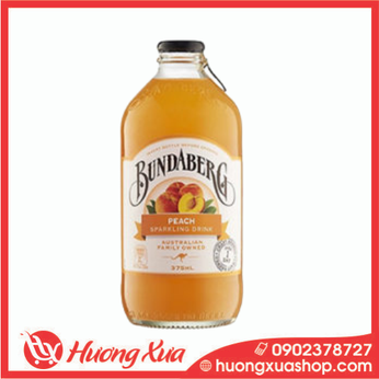 Nước trái cây Bundaberg Peach Sparkling Drink 8% Úc -12 chai 375ml