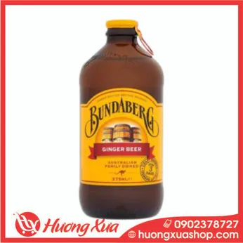 Nước trái cây Bundaberg Ginger 0% Úc – 24 chai 375ml