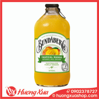 Nước trái cây Bundaberg Tropical Mango 8% Úc – 12 chai 375ml