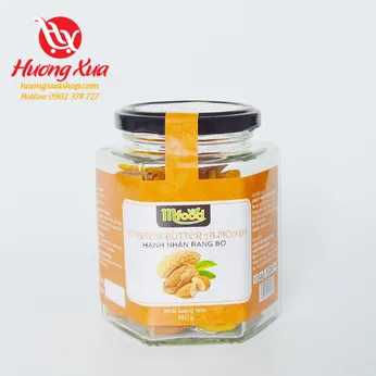 Hạt hạnh nhân rang bơ Mfood hủ thủy tinh 180g