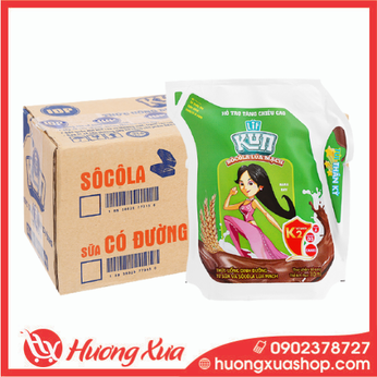 Thùng 24 túi thức uống dinh dưỡng socola lúa mạch LiF Kun 110ml