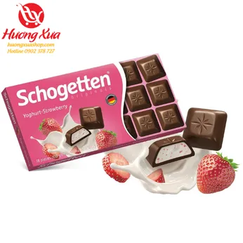 Chocolate Schogetten Vị Dâu Sữa Chua 100g