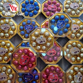 Socola Dominate Golden Hộp Meka Bát Giác 12 viên 126gr ( Màu đỏ và vàng và xanh )