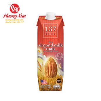 Sữa hạt Hạnh nhân Lúa mạch 137 Degrees hộp 1L