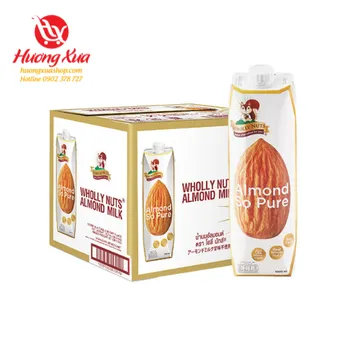 Sữa hạt Hạnh nhân Thuần khiết Wholly Nuts 137 Degrees 1L thùng 12