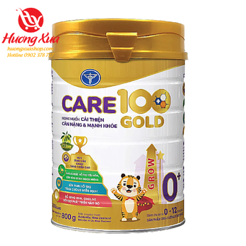 Sữa Nutricare Care 100 Grow Gold 0+ 800g (0-12 tháng tuổi)