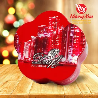 Sô cô la Draft nhân cốm giòn & kem vị trái cây 120g HT hoa mai