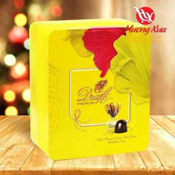 Sô cô la Draft nhân cốm giòn & kem vị trái cây 180g HT chữ nhật đứng