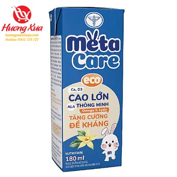 Sữa Pha Sẵn Nutricare Metacare Eco 180ml (Thùng 48 hộp)