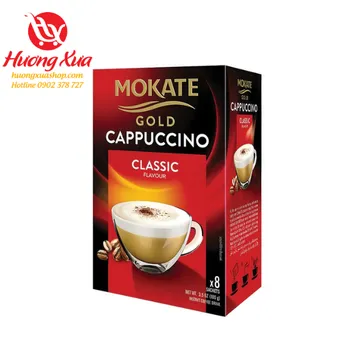 Cà Phê Mokate Gold Cappuccino Classic Hộp Giấy 100g