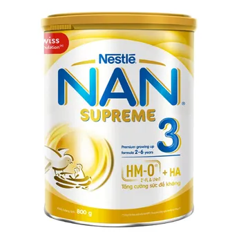 Sữa Nan Supreme 3 (2HMO) 800g tăng cường sức đề kháng, chống dị ứng 