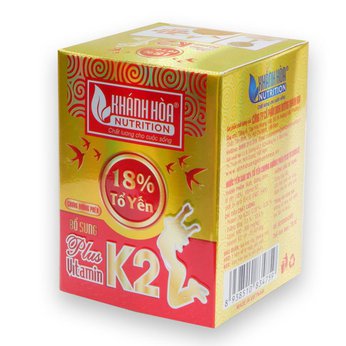 Tổ yến chưng đường phèn 18% bổ sung Vitamin K2 Khánh Hòa Nutrition