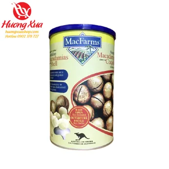 Hạt Macca MacFarms Úc Nứt Vỏ Tự Nhiên Hộp 453g