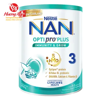 Sữa bột NAN Optipro Plus số 3 850 g (1 - 2 tuổi)
