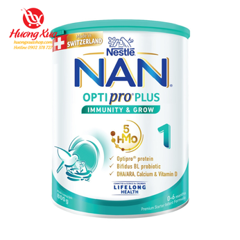 Sữa bột NAN Optipro Plus số 1 800g (0 - 6 tháng)