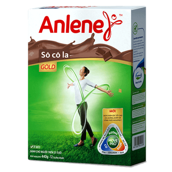 Sữa Anlene Gold MovePro hương Socola (40 tuổi Trở lên) hộp 440g