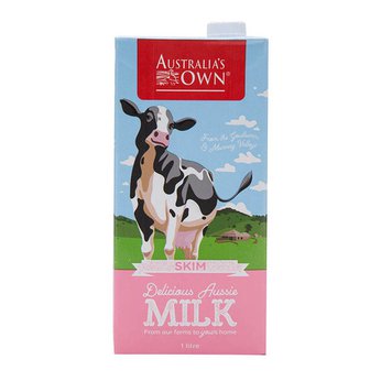 Sữa tươi Úc Australia's Own tách béo hộp 1L