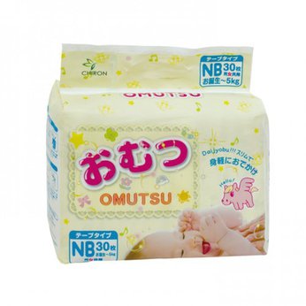 Tã dán OMUTSU Nhật New bonrn dành cho bé 5kg.