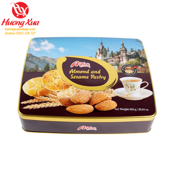 Bánh Quy A-taste Almond and Seame Pastry Brown 624g