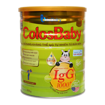 Sữa Colosbaby Gold 1+  Kháng thể IgG  tự nhiên từ sữa non ColosIgG 24 H
