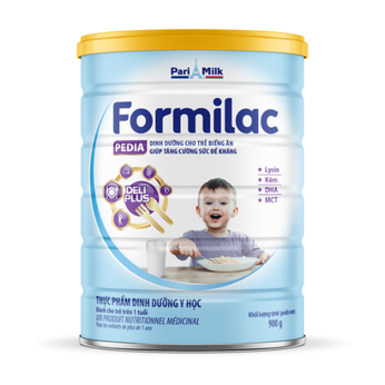 Sữa Formilac Pedia  cho trẻ biếng ăn,  tăng cường sức đề kháng