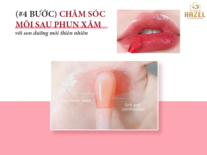 4 bước chăm sóc môi sau phun xăm lên màu chuẩn đẹp: Gia công mỹ phẩm HAZEL 4 bước chăm sóc môi sau phun xăm lên màu chuẩn đẹp: Gia công mỹ phẩm HAZEL