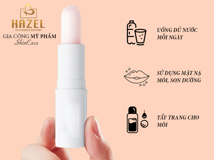 Bí mật chăm sóc môi cho mẹ bầu: Gia công mỹ phẩm HAZEL Bí mật chăm sóc môi cho mẹ bầu: Gia công mỹ phẩm HAZEL