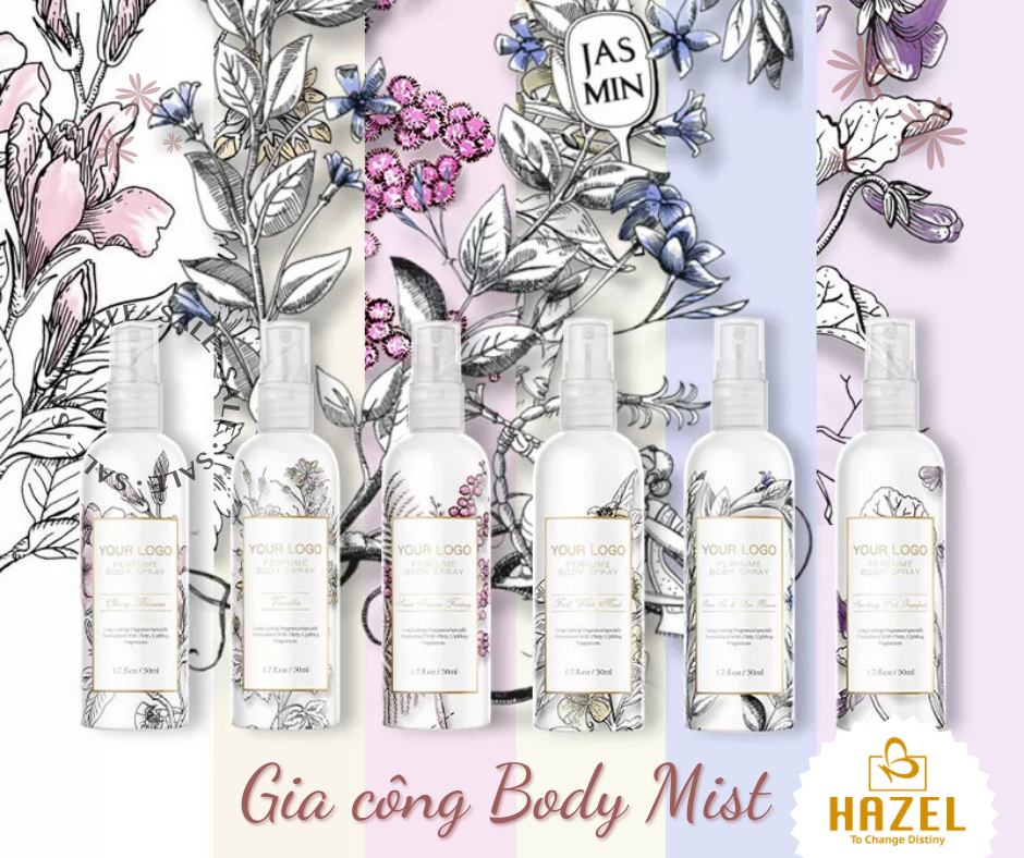 Gia công Body mist ITEM khử mùi siêu tốt siêu yêu HAZEL Gia công Body mist ITEM khử mùi siêu tốt siêu yêu HAZEL