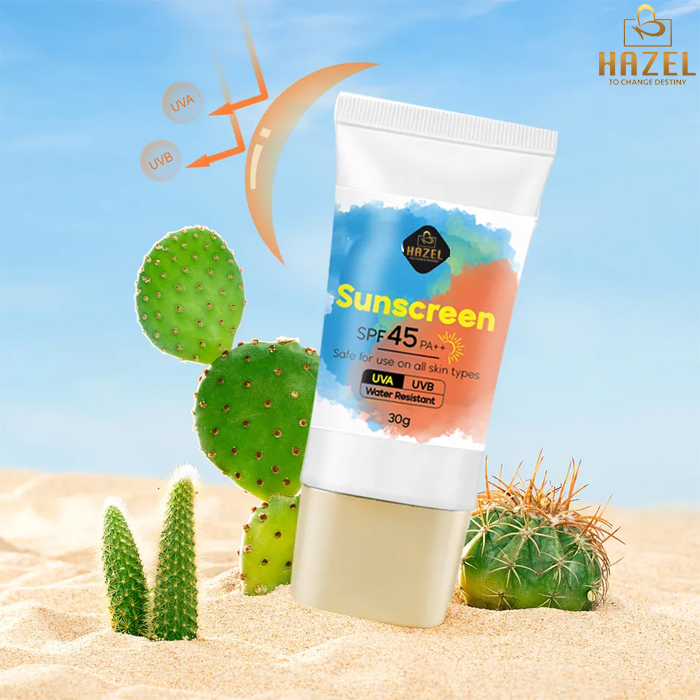 Gia công kem chống nắng kháng nước: Gia công mỹ phẩm bảo vệ cơ thể HAZEL Gia công kem chống nắng kháng nước: Gia công mỹ phẩm bảo vệ cơ thể HAZEL