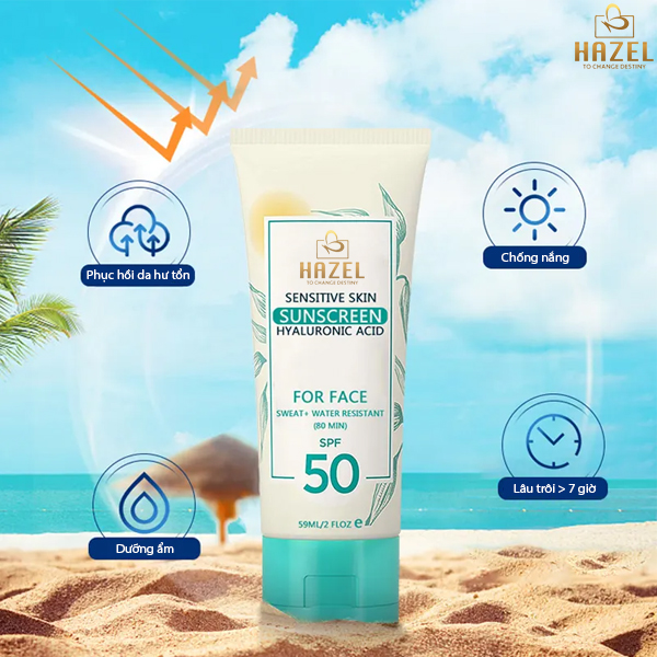 Gia công kem chống nắng phổ rộng HAZEL bảo vệ làn da toàn diện lên đến 7 giờ Gia công kem chống nắng phổ rộng HAZEL bảo vệ làn da toàn diện lên đến 7 giờ