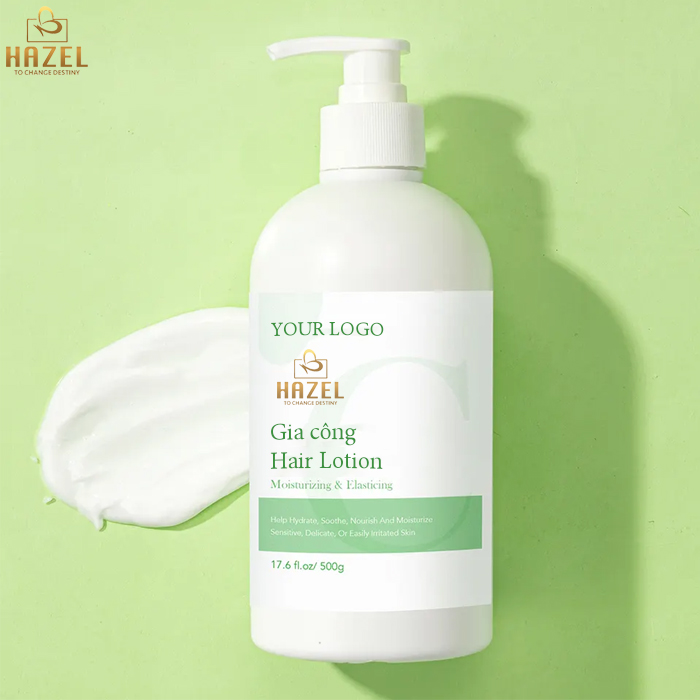 Gia công lotion bưởi dưỡng tóc bồng bềnh, mềm mượt: Gia công mỹ phẩm tóc HAZEL Gia công lotion bưởi dưỡng tóc bồng bềnh, mềm mượt: Gia công mỹ phẩm tóc HAZEL